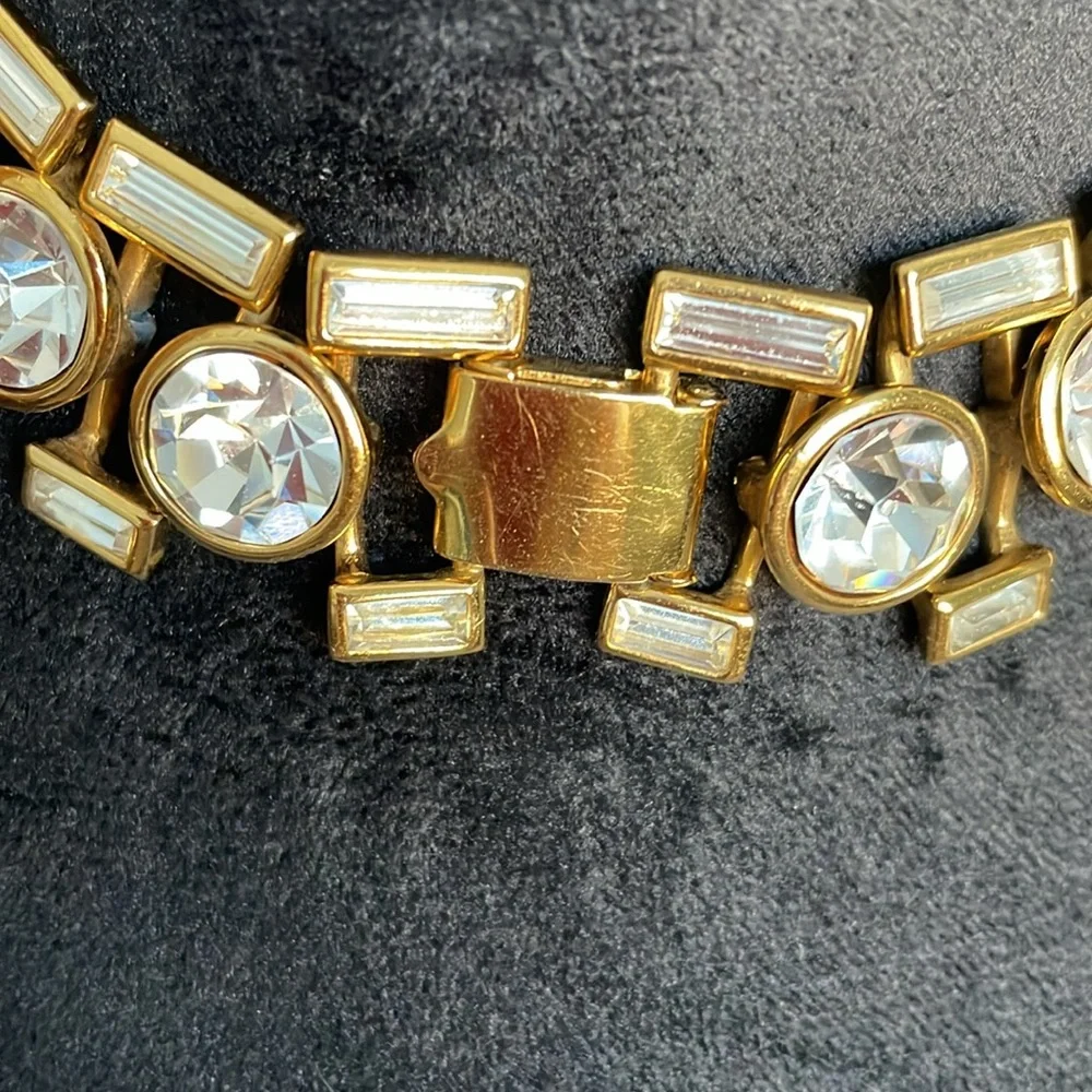 NAPIER Runway Necklace & matching bracelet goldplated Hollywood Collection rare - Picture 4 of 9